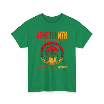 Juneteenth Freedom Day Unisex T-Shirt – June 19 1865 Black History Celebration, Celebrate Educate Empower Graphic Tee