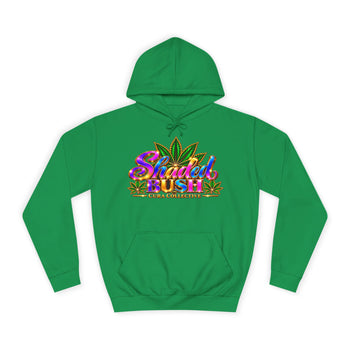 Shaded Bush™ Cura Collective Unisex Hoodie, Colorful Cannabis Leaf Graphic Sweatshirt, 420 Streetwear Gift