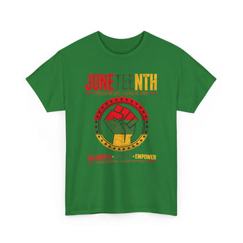 Juneteenth Freedom Day Unisex T-Shirt – June 19 1865 Black History Celebration, Celebrate Educate Empower Graphic Tee