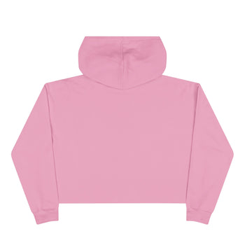 Pink Looks Good on Warriors Crop Hoodie – Breast Cancer Awareness Pink Butterfly Sweatshirt, Women's Inspirational Cropped Hoodie