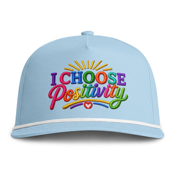 I Choose Positivity Embroidered Baseball Cap – Colorful Motivational Hat, Positive Vibes Everyday Cap