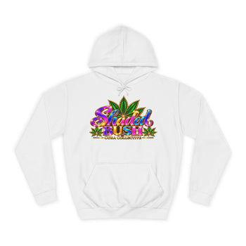 Shaded Bush™ Cura Collective Unisex Hoodie, Colorful Cannabis Leaf Graphic Sweatshirt, 420 Streetwear Gift