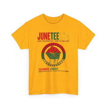 Juneteenth Freedom Day Unisex T-Shirt – June 19 1865 Black History Celebration, Celebrate Educate Empower Graphic Tee