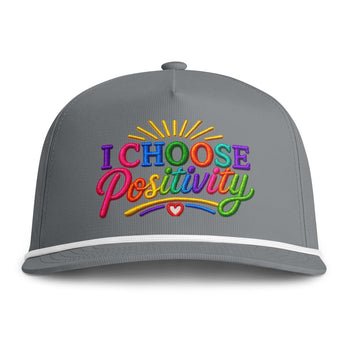I Choose Positivity Embroidered Baseball Cap – Colorful Motivational Hat, Positive Vibes Everyday Cap