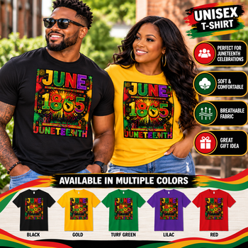 Juneteenth Shirt June 1865 T Shirt Black History Celebration Tee Freedom Day Shirt Unisex Juneteenth Gift for Men Women