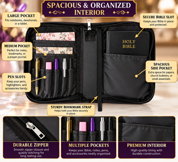This Is the Only Weapon I Need Bible Cover  Christian Zipper Bible Case Faith Gift for Men and Women