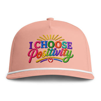 I Choose Positivity Embroidered Baseball Cap – Colorful Motivational Hat, Positive Vibes Everyday Cap