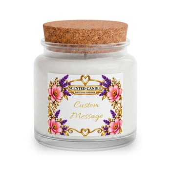 Blush & Bloom Personalized Self Care Gift Box – Custom Message Scented Candle, Cozy Blanket & Crochet Flowers, Relaxation Gift Set