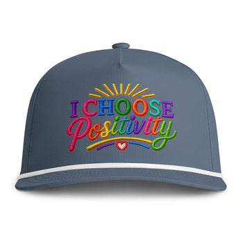 I Choose Positivity Embroidered Baseball Cap – Colorful Motivational Hat, Positive Vibes Everyday Cap