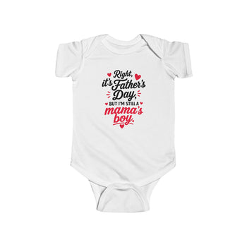 Baby Boy Father's Day Bodysuit – Mama's Boy Funny First Father's Day Outfit, Cute Infant Baby Shower Gift