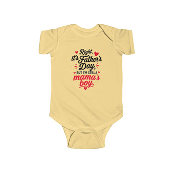 Baby Boy Father's Day Bodysuit – Mama's Boy Funny First Father's Day Outfit, Cute Infant Baby Shower Gift